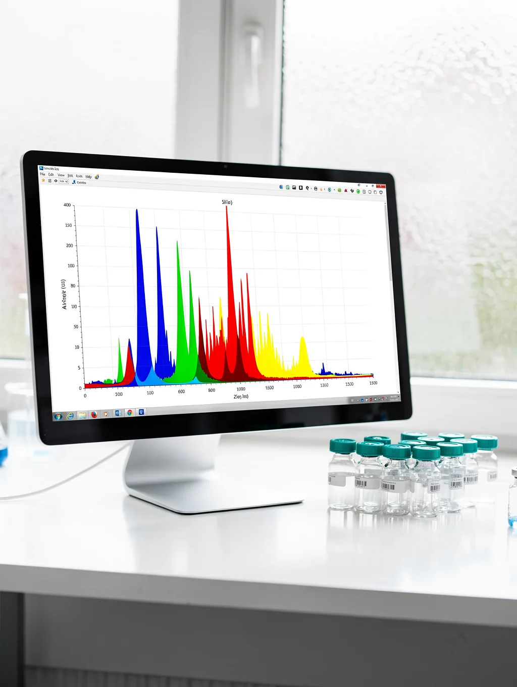 Chromatography computer readout and spectrum assay